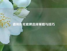 德州扑克底牌选择策略与技巧