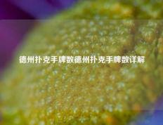 德州扑克手牌数德州扑克手牌数详解