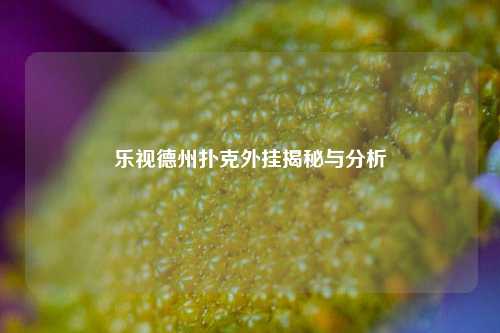 乐视德州扑克外挂揭秘与分析