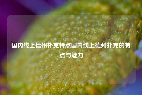 国内线上德州扑克特点国内线上德州扑克的特点与魅力