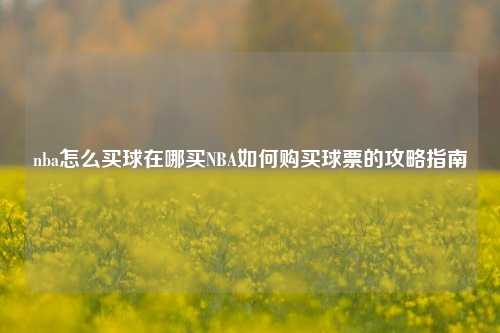 nba怎么买球在哪买NBA如何购买球票的攻略指南