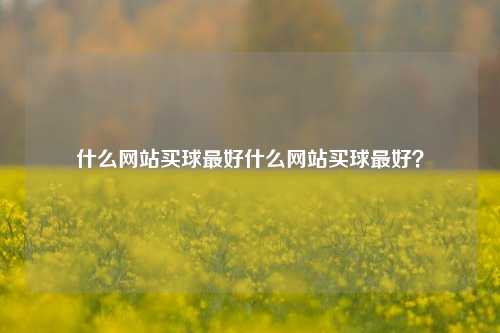 什么网站买球最好什么网站买球最好？